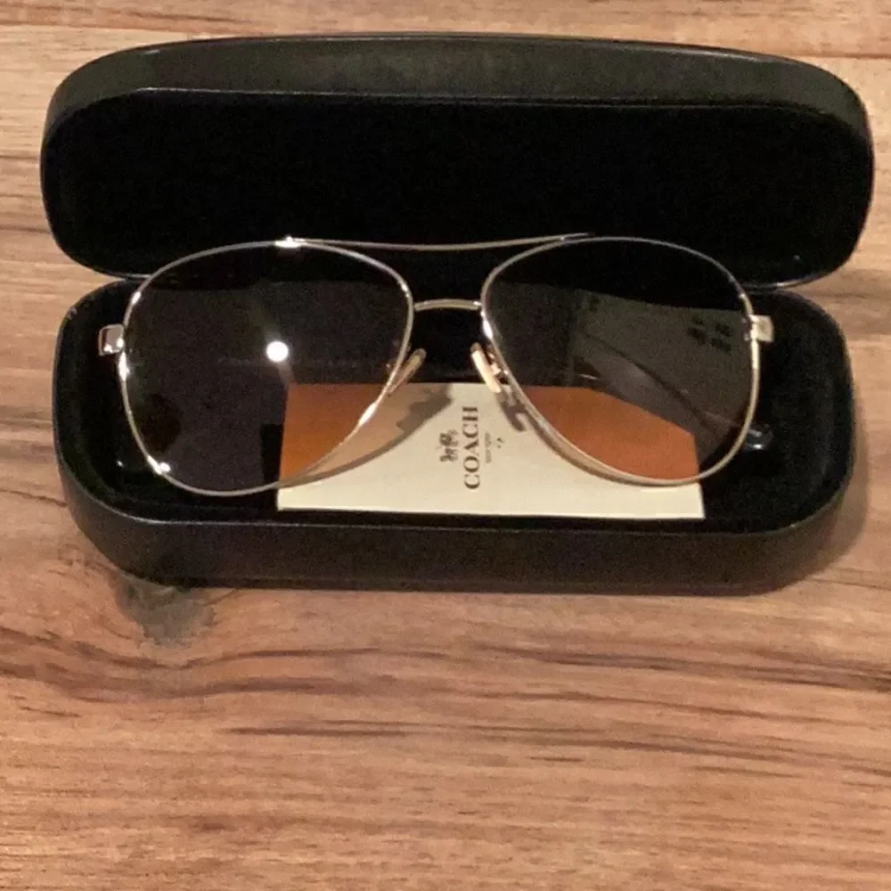 Coach Eyeglasses HC 7077-932195 Light Gold Frame Brown Gradient Lens 58-14-140